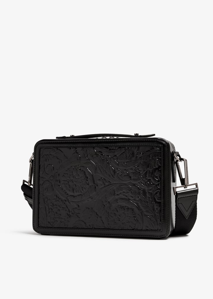 Versace Medusa Biggie Barocco messenger bag for Men - Black