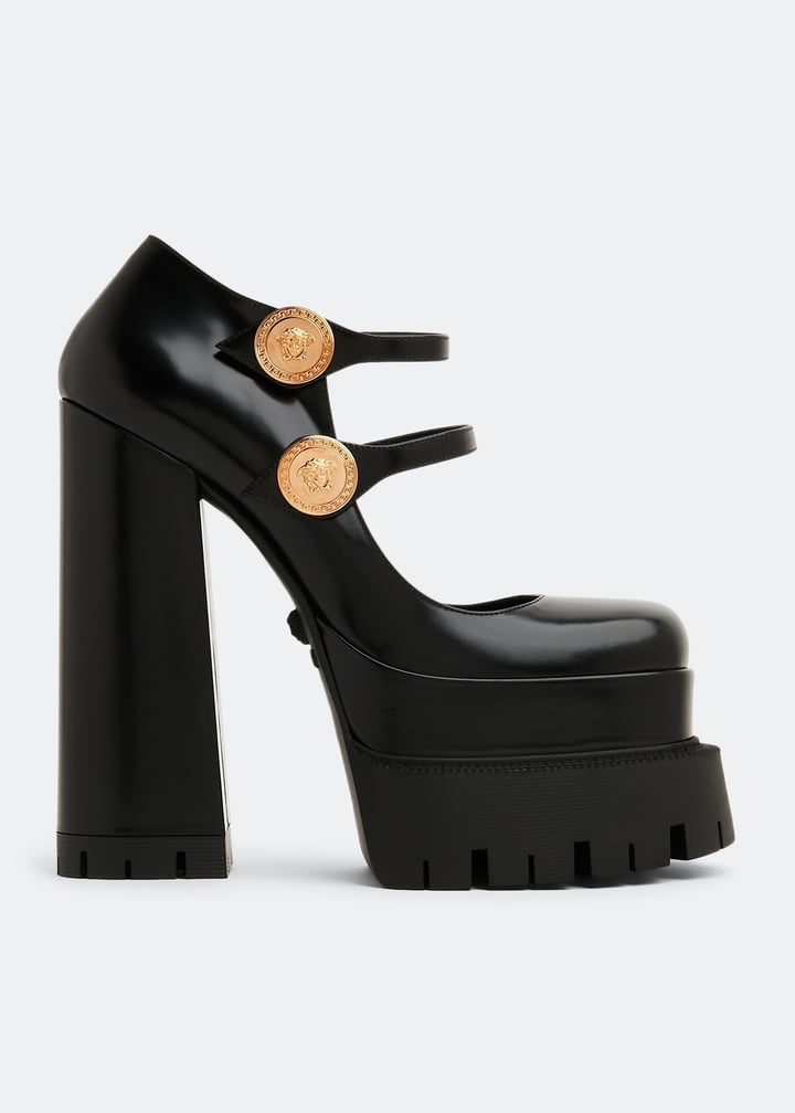 Versace La Medusa platform pumps for Women Black in UAE Level