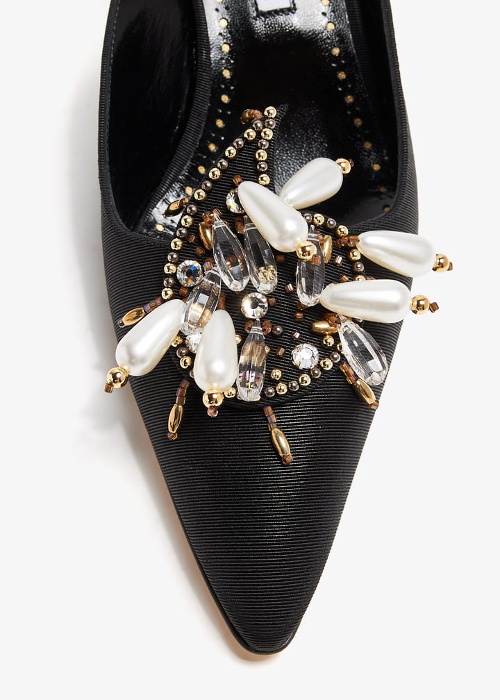 Manolo Blahnik Orientalia mules for Women - Black in UAE