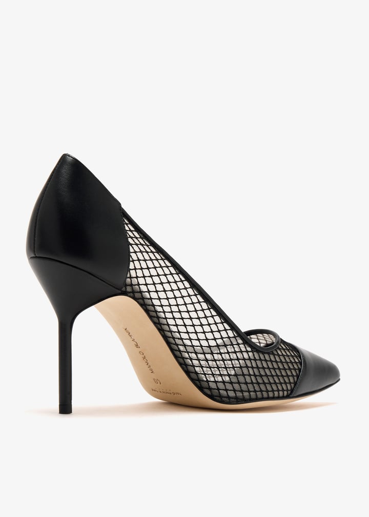 MANOLO BLAHNIK ブラック ハイヒール ⭐︎高級⭐︎Manolo Blahnik ブラック ハイヒール Manolo