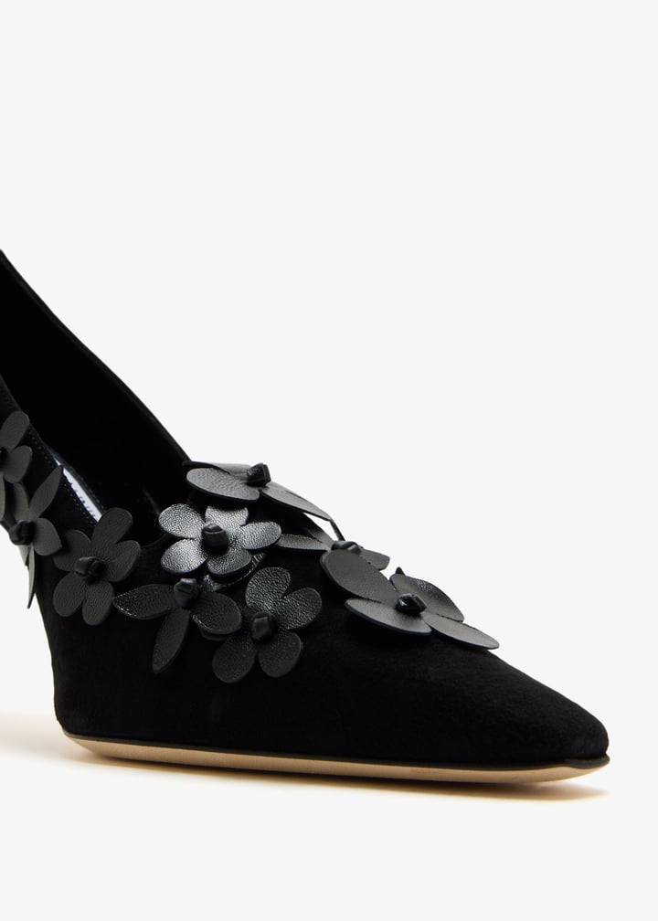 MANOLO BLAHNIK スエードミュール　36.5 MANOLO BLAHNIK - マノロブラニク MANOLO BLAHNIK リストニー