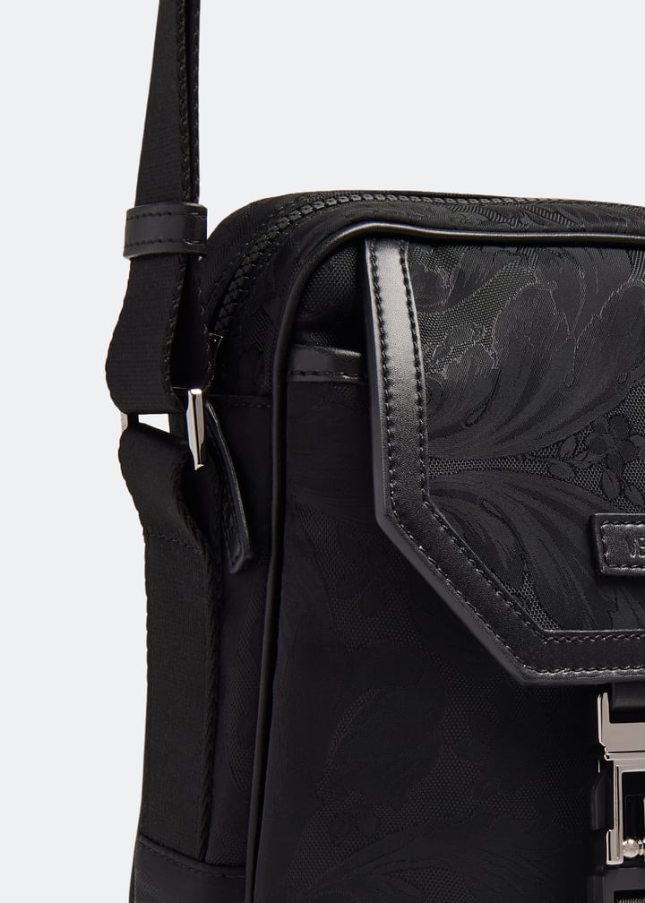 Versace Neo Nylon messenger bag for Men - Black in UAE