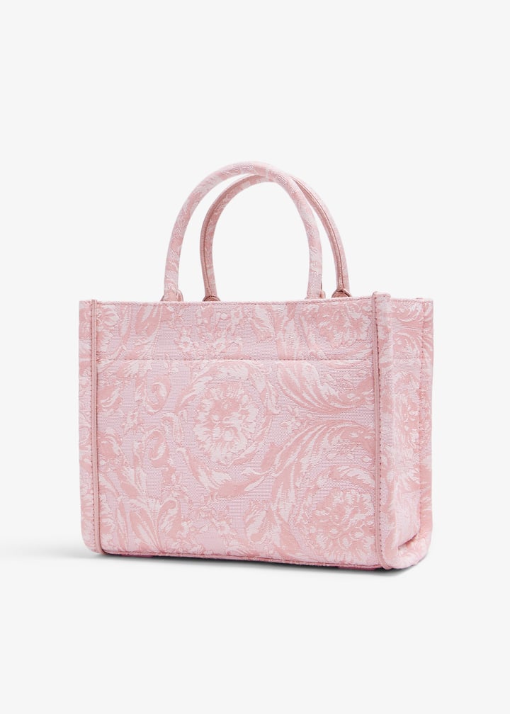 Versace Barocco Athena small tote bag for Women - Pink in