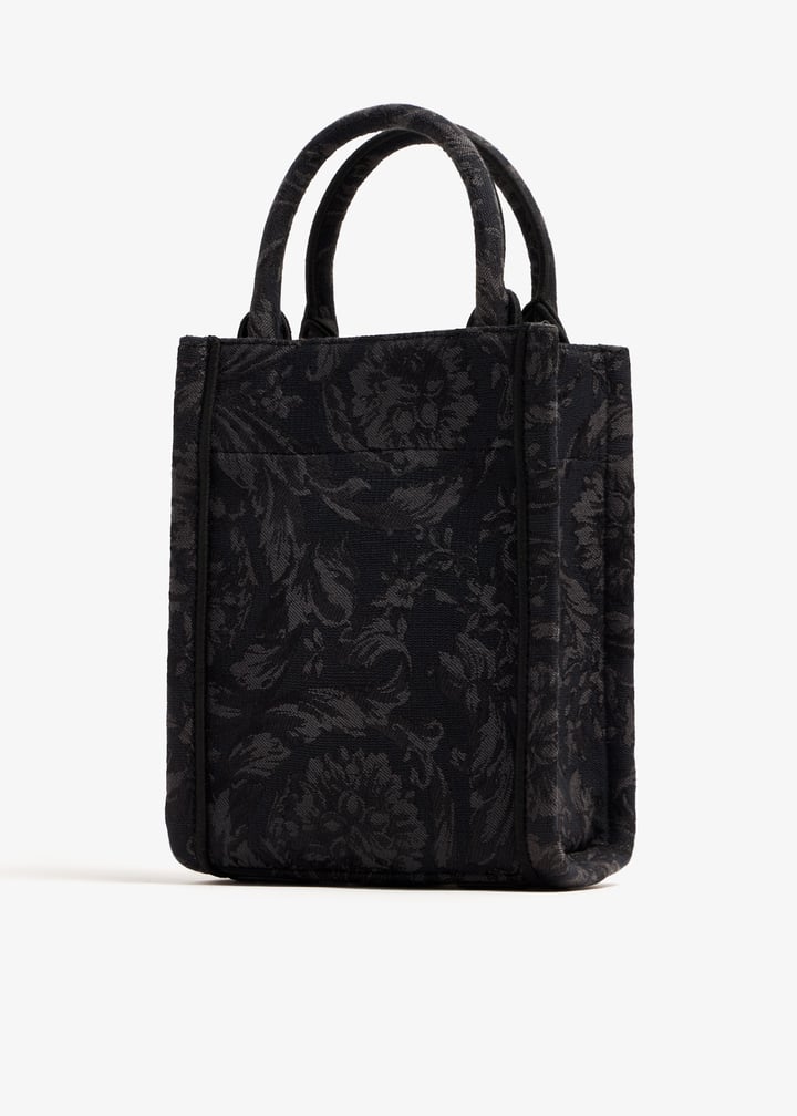 Versace Barocco Athena mini tote bag for Men - Black in KSA