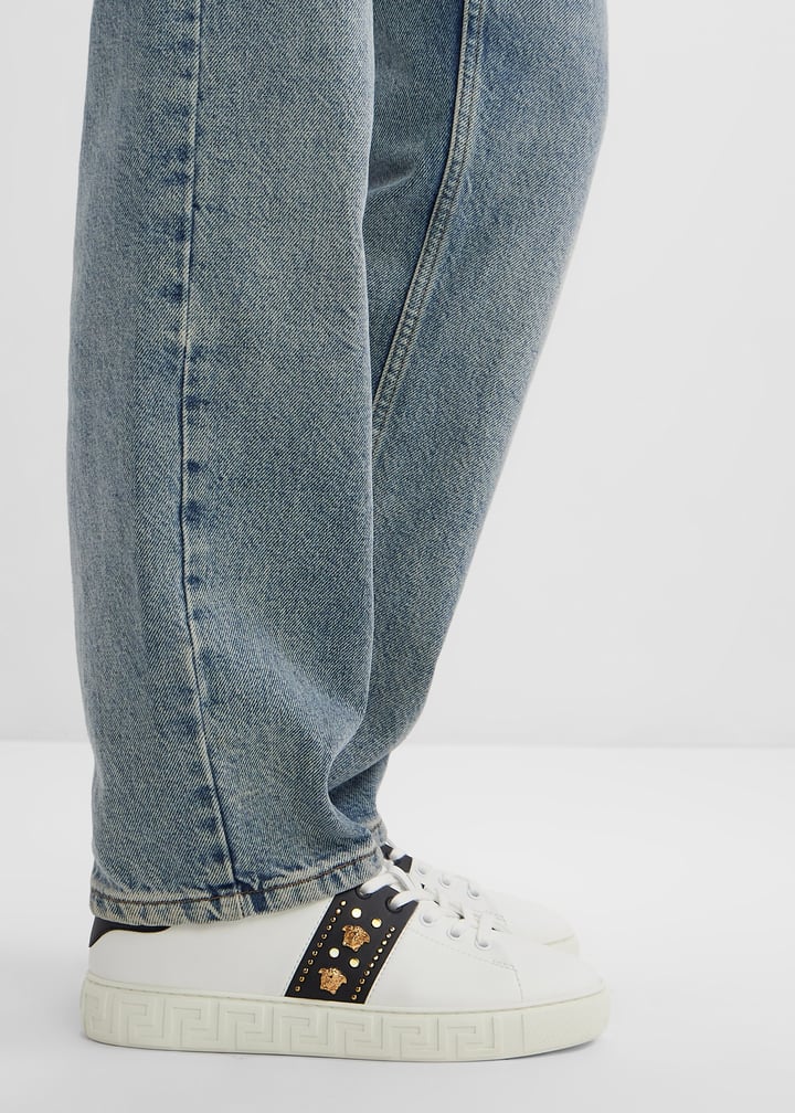 Versace Greca studded sneakers for Women - White in UAE