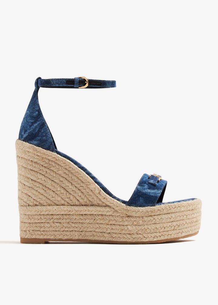 Versace Medusa '95 wedge sandals for Women - Blue in UAE