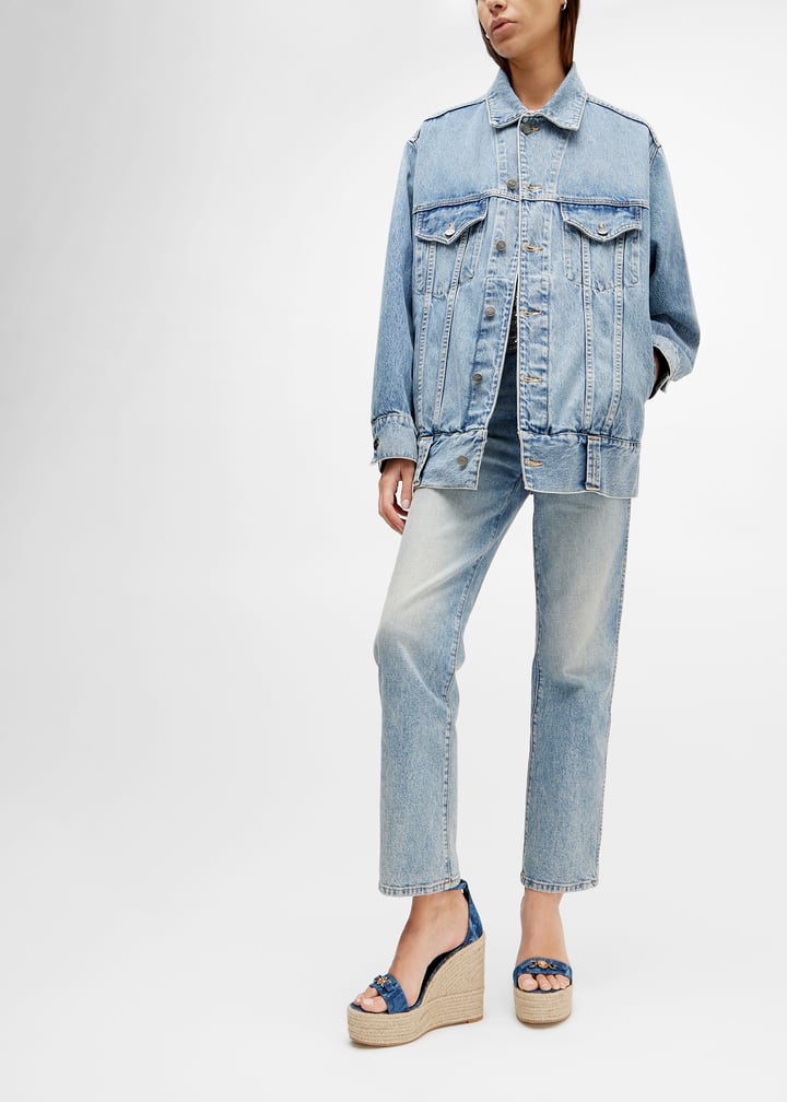 サンダル・ミュール VERSACE  Wedges Women Fabric Blue/Denim サンダル・ミュール VERSACE Wedges Women Fabric Blue/Denim