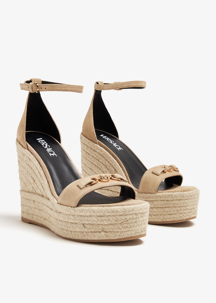 Versace Medusa '95 wedge sandals for Women - Beige in UAE