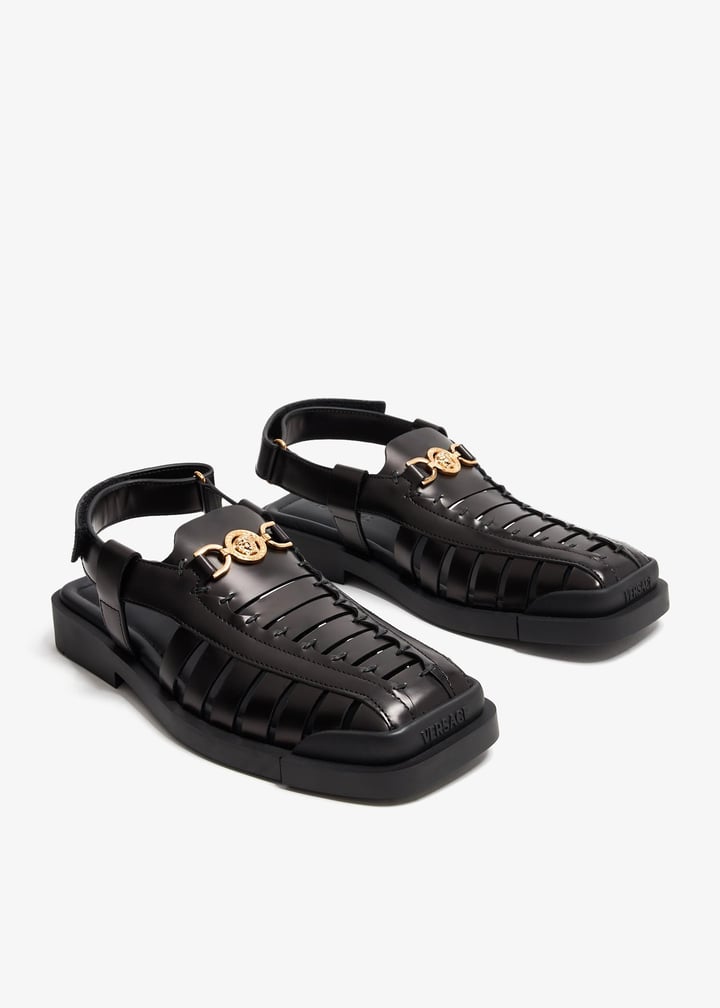 Versace Medusa '95 sandals for Men - Black in UAE | Level Shoes
