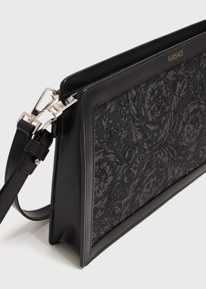 Versace Barocco jacquard pouch for Men - Black in UAE