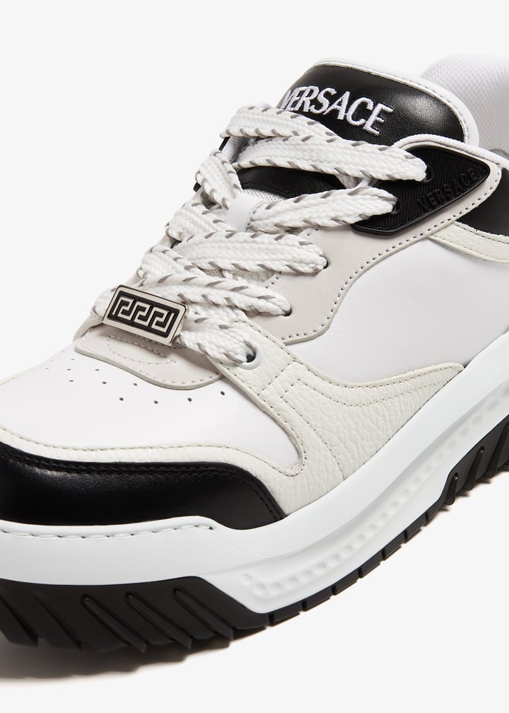 スニーカー Versace White leather Odissea sneakers Versace Odissea Leather Low-Top Sneakers | Saks Fifth Avenue
