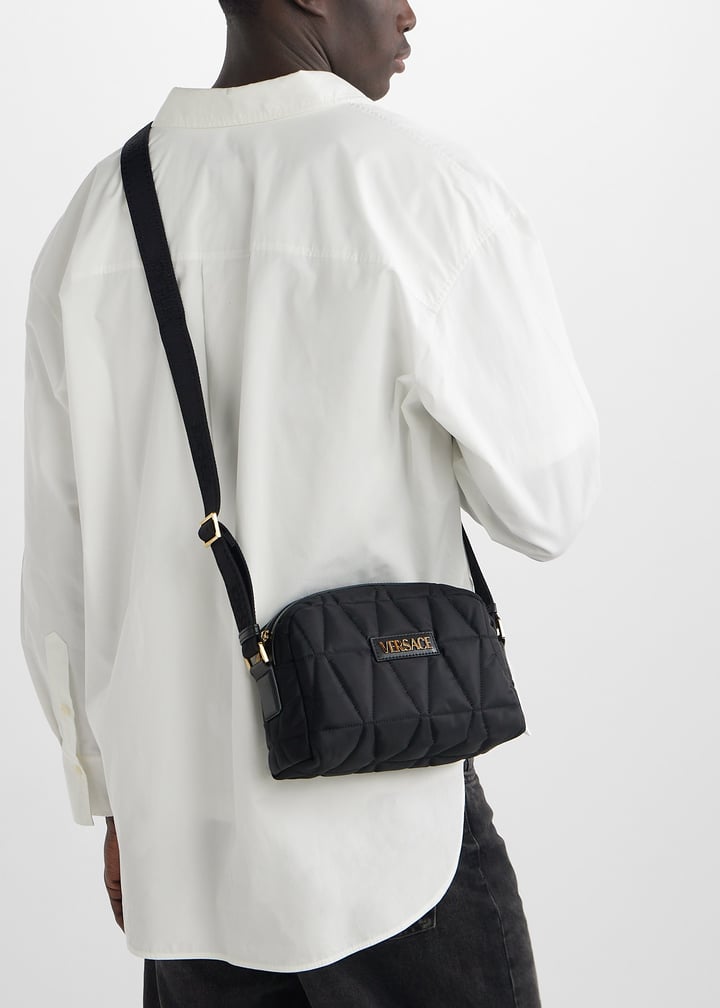 Versace Quilted crossbody bag for Men - Black in UAE | Level