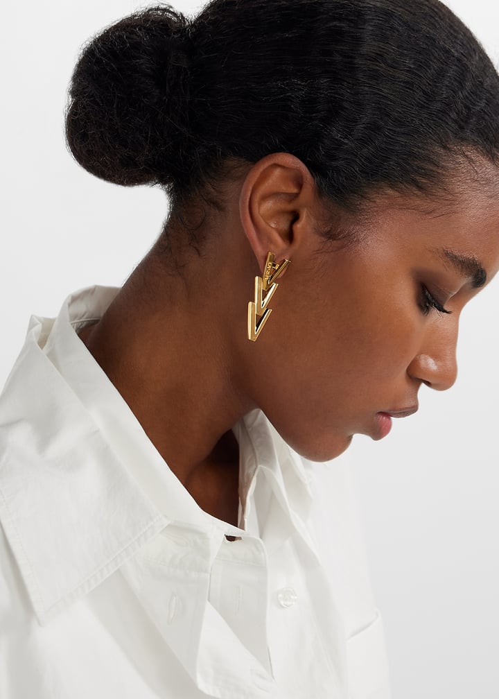 【関税＆送料込み】Versace Chain Earrings V2025 V2025 Chain Earrings | VERSACE US