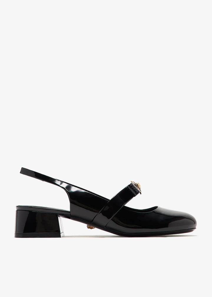 ★athe★ RUBAN Black Ribbon Slingback CHRISTIAN LOUBOUTIN BLACK SATIN BOW SLINGBACK – leefluxury.com