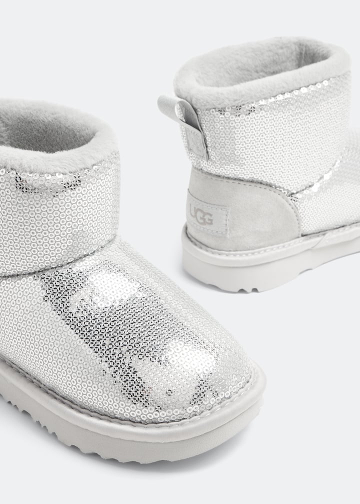 UGG Classic II Mirror Ball boots for Baby - Silver in USA | Level