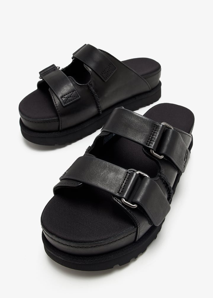 UGG Goldenstar Hi slides for Women - Black in UAE | Level Shoes