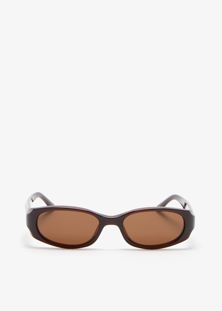 ROTATE x Chimi rectangular frame sunglasses for Women - Brown in