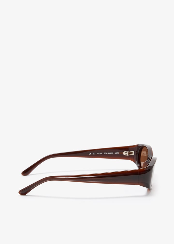 【○○chimi○○】 ROTATE x Chimi rectangular frame sunglasses for Women - Brown in