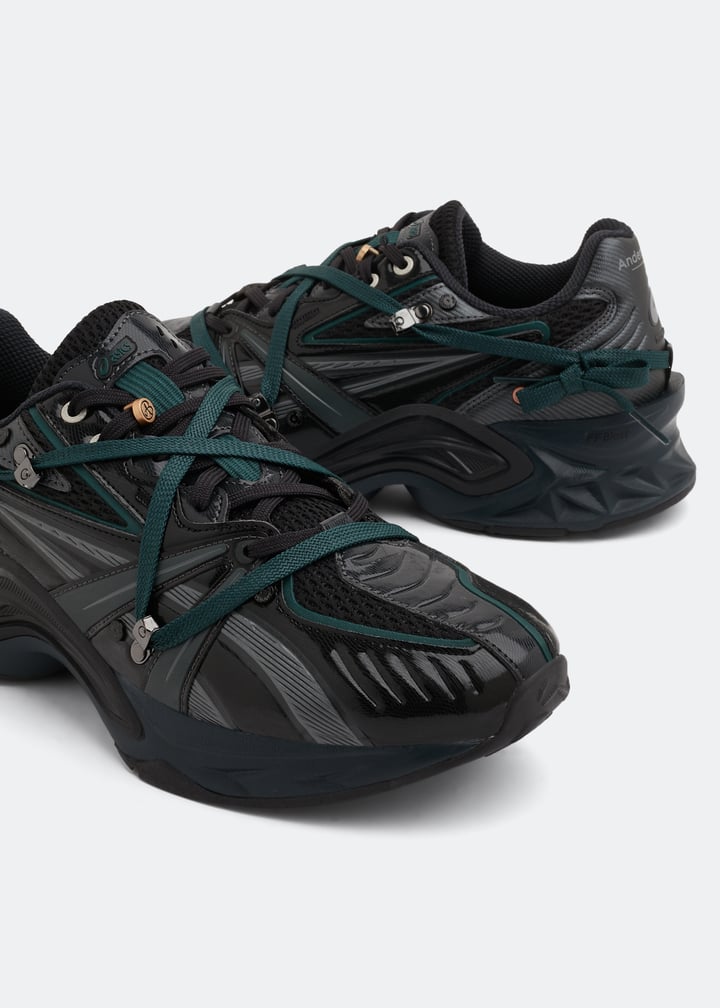 【関税込み】Andersson Bell カーキ＆ブラック Flow スニーカー Black & Brown Trainer Diagonale Sneakers by Andersson Bell