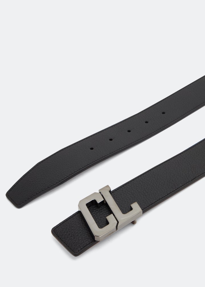 Christian Louboutin Happy Rui CL Logo belt for Men - Black
