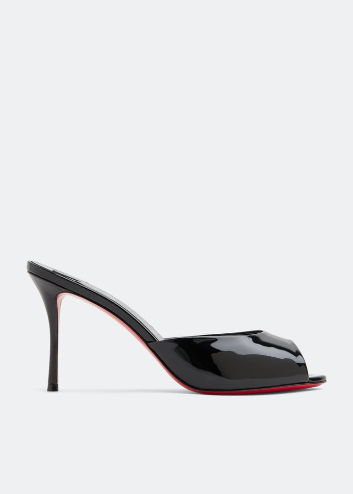 CHRISTIAN LOUBOUTIN Me Dolly 85 レザーミュール Christian Louboutin | Me-Dolly-85-black-leather-spikes-mules