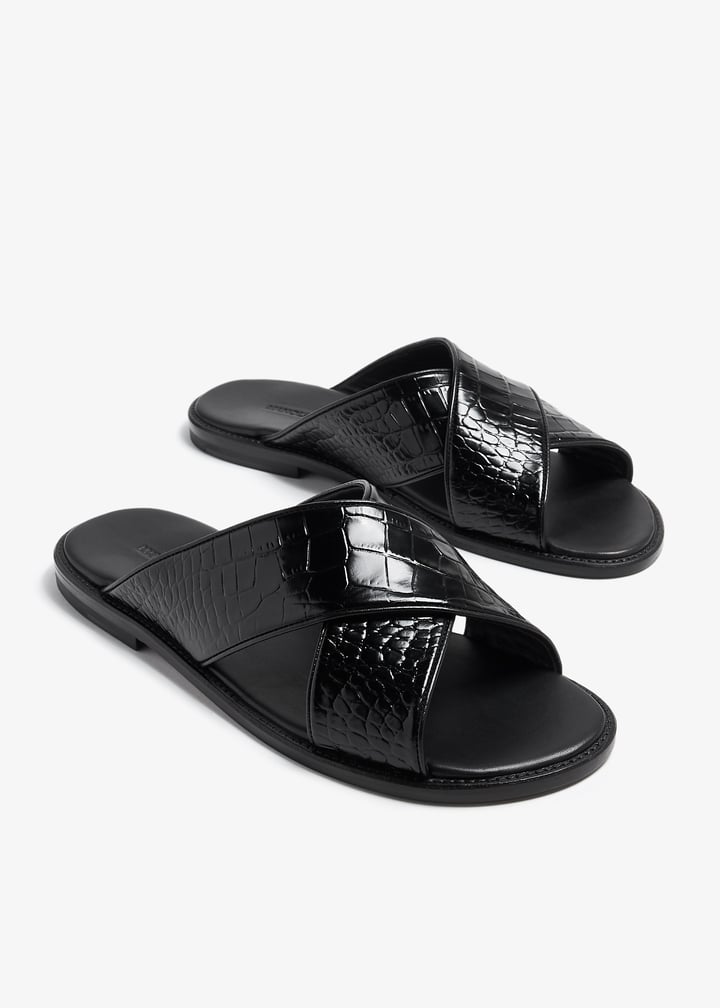 Manolo Blahnik Otawi sandals for Men - Black in UAE | Level