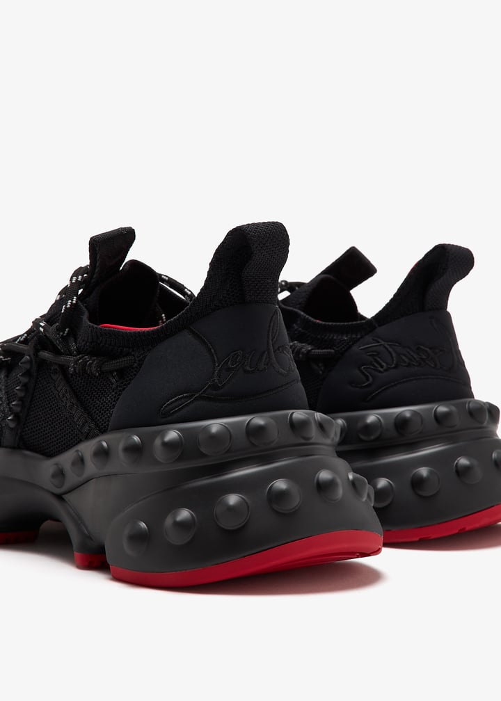 ◆ChristianLouboutin 最新作◆Trailnrun スニーカー/Black◆ Trailnrun - Running Sneakers - Suede, calf leather and