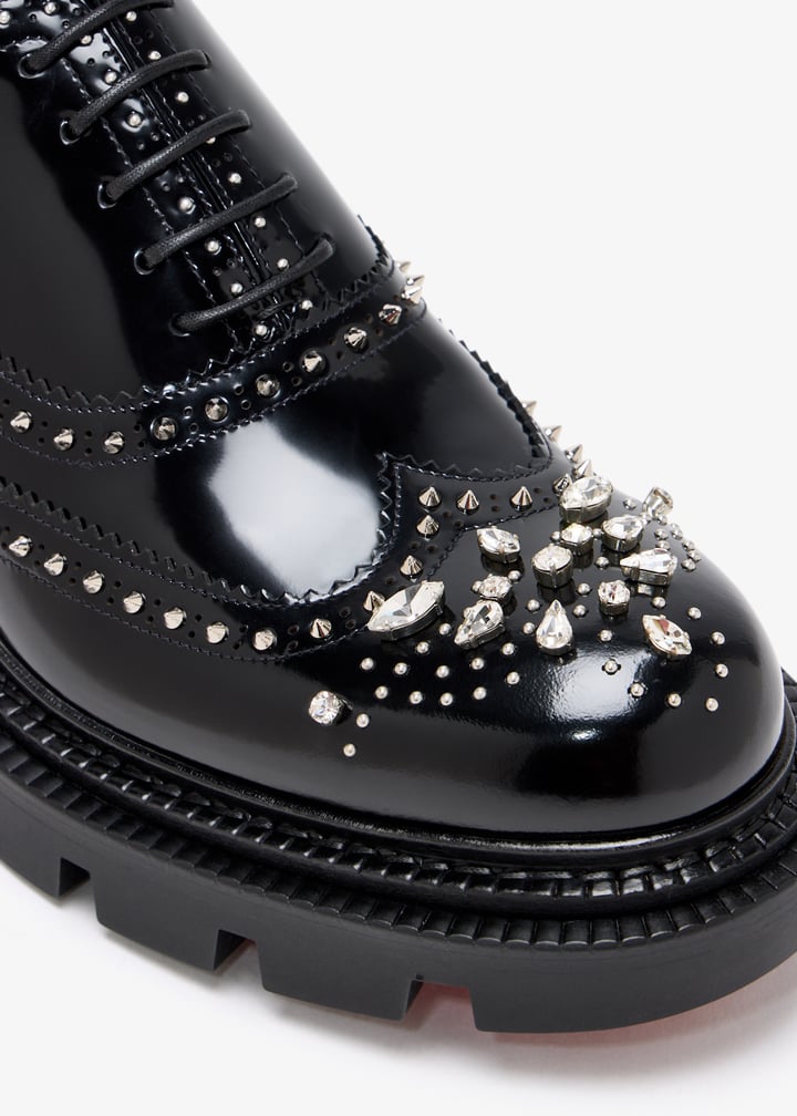 希少✨Christian Louboutin バスケットボール 23AW 展示会 Miss Z Suola Strass - 100 mm パンプス - パテントレザー