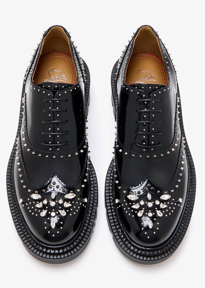 Christian Louboutin College Strass Oxford shoes for Men Black in