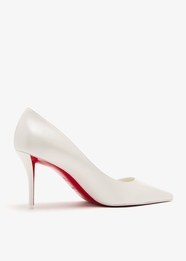 Öffen pointed-SLIT SIMP / WHITE 39 White Pointed Toe Pumps | Windsor