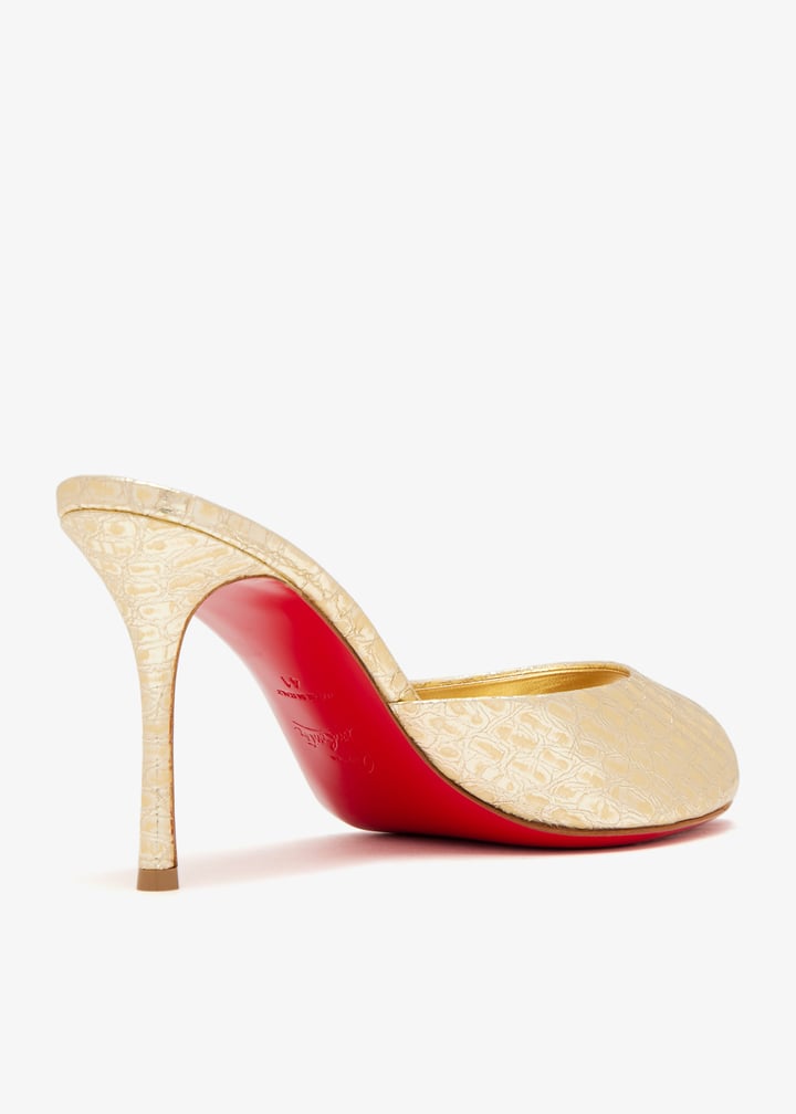 Christian Louboutin ゴールド ハイヒール Christian Louboutin Gold Leather Wing 'Samotresse' Heels