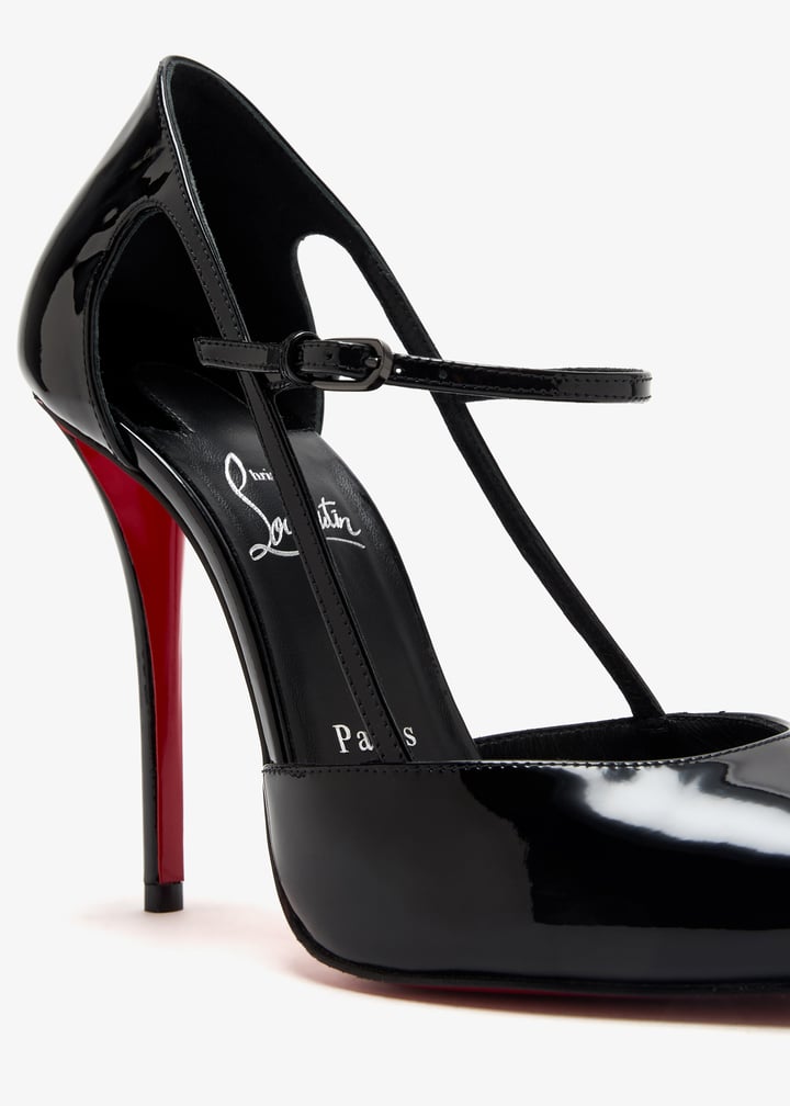 ⭐未使用⭐Christian Louboutin ブラック ハイヒール Christian Louboutin Pre-Loved Double L 100 sandals for Women