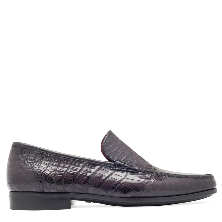Magnanni Crocodile Loafers for Men Black in Kuwait Level Shoes