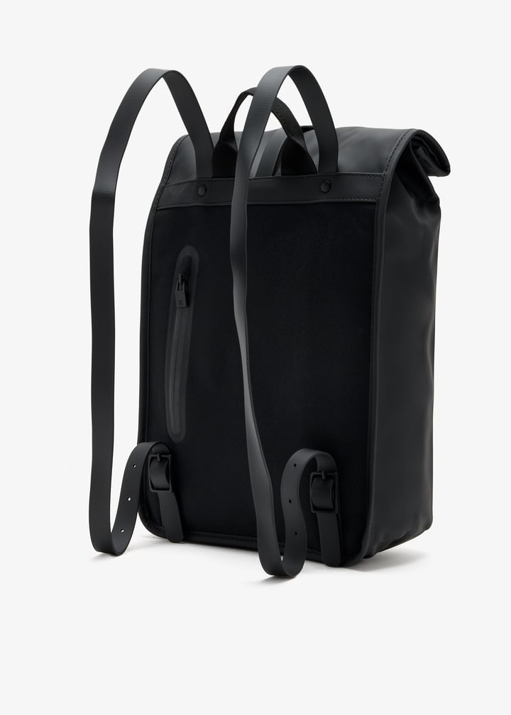 rains backpack 1220 black Clip Front reflecting Rains commitment to quality and sustainability Rains Backpack Black