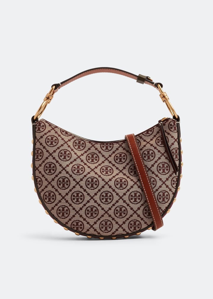 Tory Burch T monogram studded mini crescent bag for Women