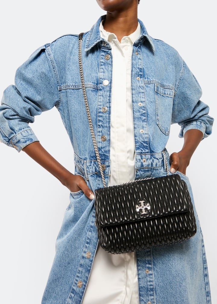 Tory Burch Kira ruched small convertible shoulder bag for