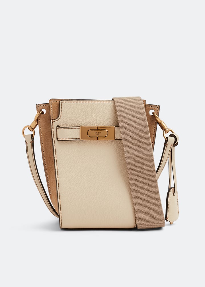 Petite Lee Radziwill pebbled double bucket bag