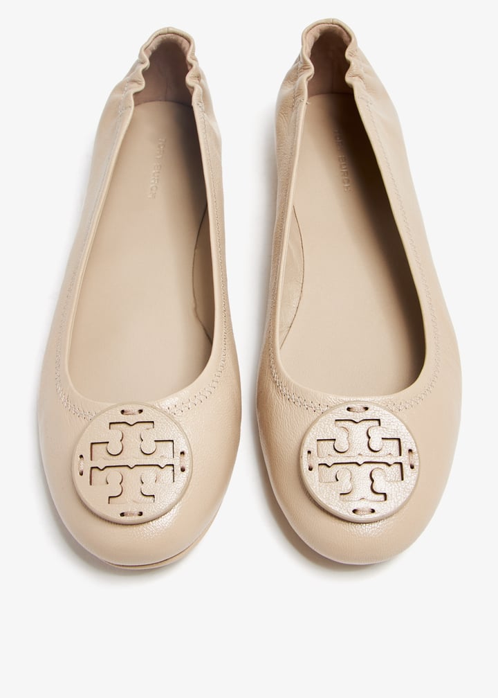 Tory Burch Minnie travel ballet flats for Women - Beige in