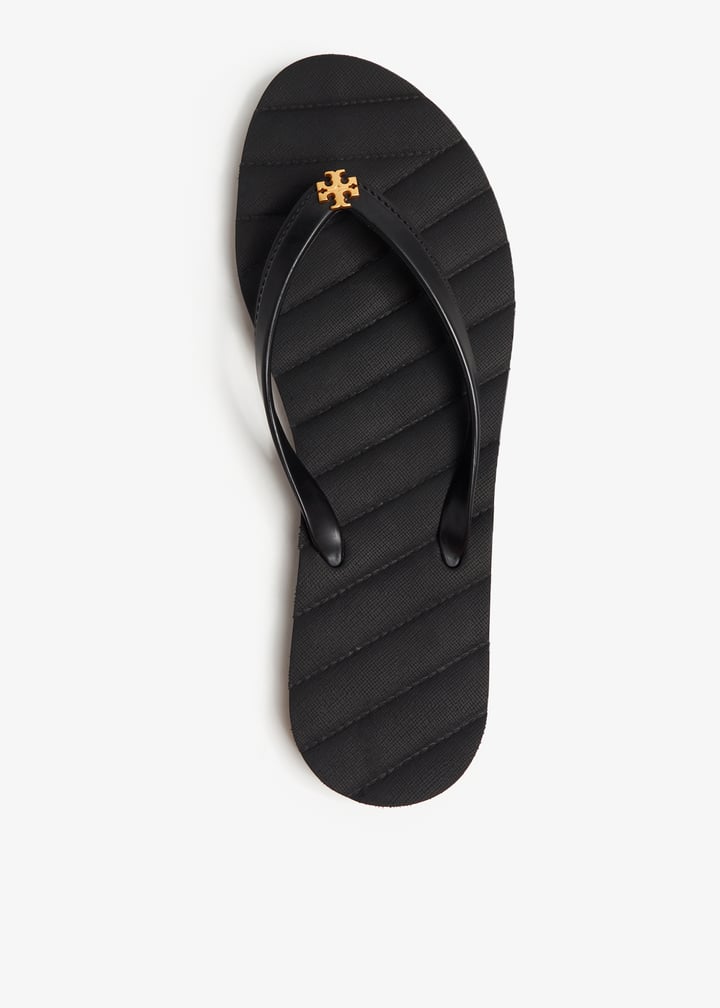 【送料&関税込】Tory Burch Kira Thong Slides Tory Burch flip flop size 7 black Women's Kira Sandals | eBay