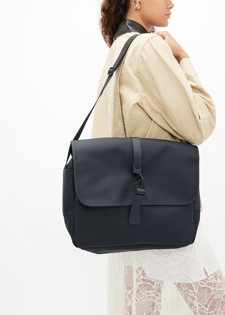 ショルダーバッグ RAINS Men Shoulder bag Black 14580 01 Rains Messenger bag for ADULT-UNISEX, Men, Women - Black in