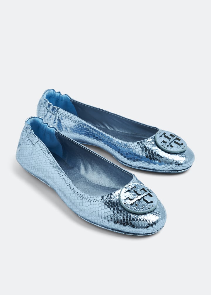 Tory Burch Minnie travel ballet flats for Women - Blue in