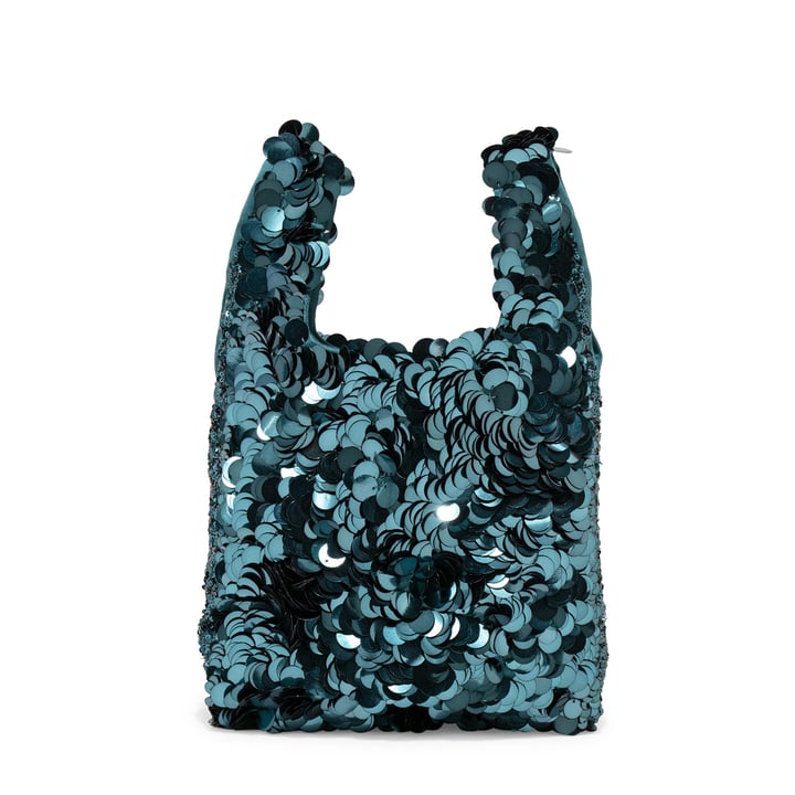 関税なし/ANYA HINDMARCH / Mini Tote After Eight in Dark Teal Anya Hindmarch After Eight mini tote bag for Women - Green