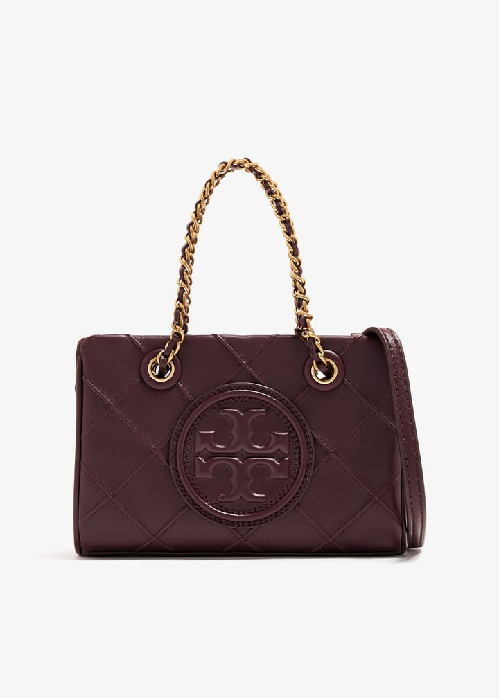 Tory Burch Fleming soft chain mini tote bag for Women Burgundy