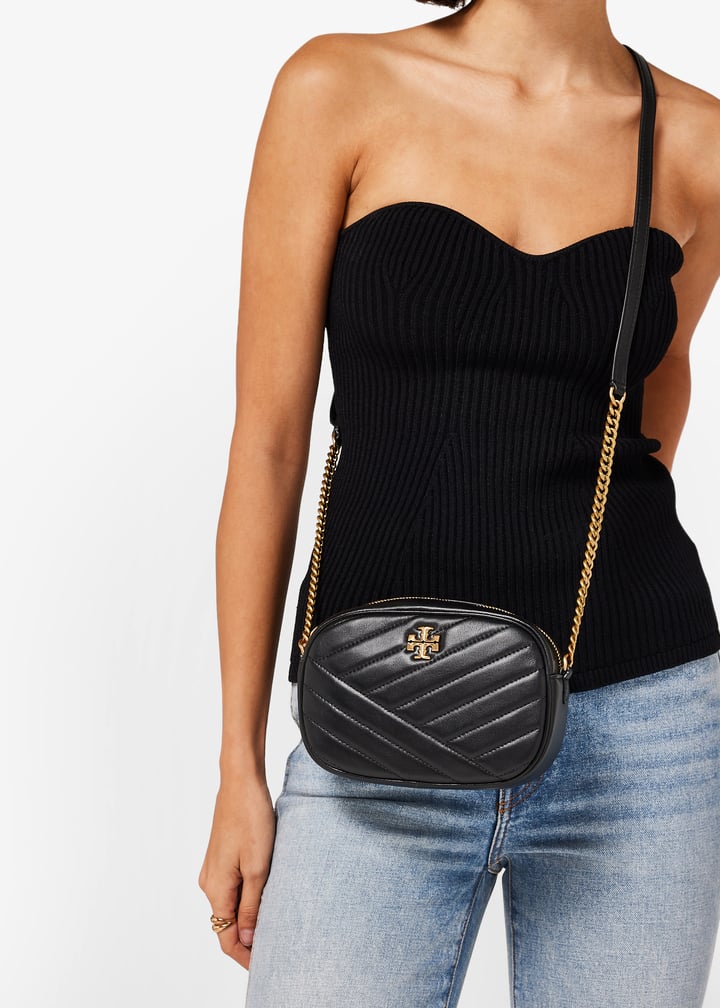Tory Burch Kira chevron camera bag for Women - Black in USA