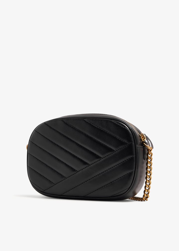 Tory Burch Kira chevron camera bag for Women - Black in USA