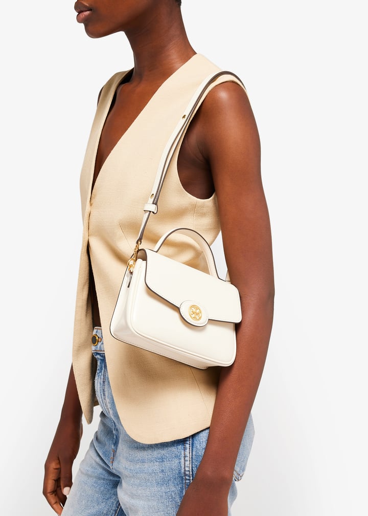 Tory Burch Small Robinson Spazzolato bag for Women - White