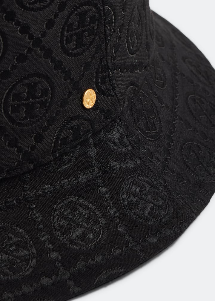 Tory Burch T Monogram bucket hat for Women - Black in UAE