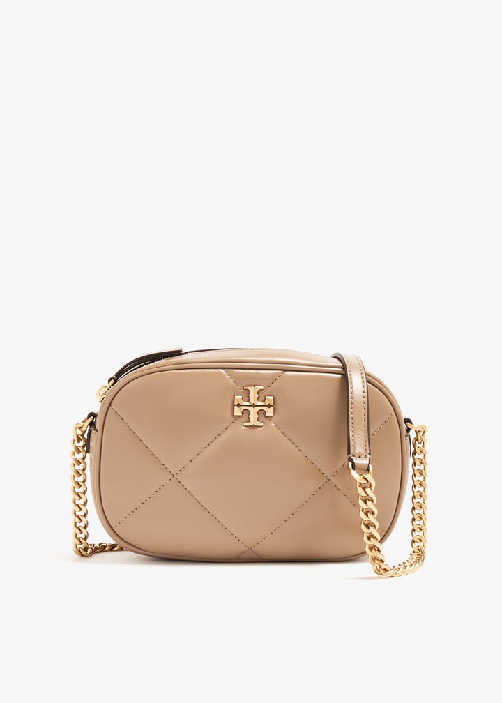 Tory Burch Kira diamond quilt camera bag for Women - Beige in UAE