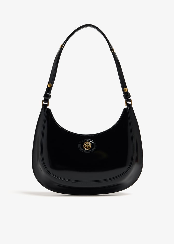 ショルダーバッグ・ポシェット Tory Burch Spacious Pebbled Leather Handbag With Suede Mercer Pebbled Satchel: Women's Designer Satchels | Tory Burch