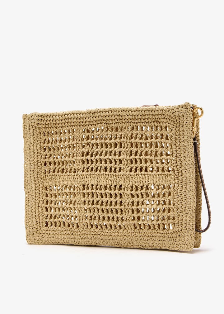 ポーチ Tory Burch Pochette Ella In Cotone Ella Hand-Crocheted Pouch: Women's Designer Wristlets | Tory